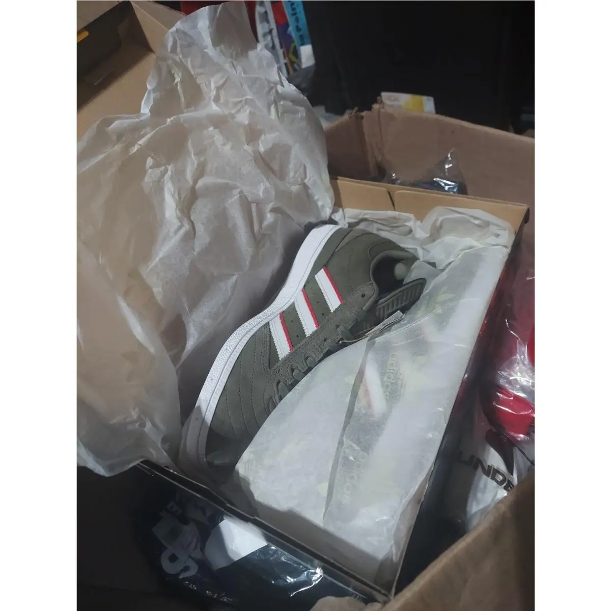 Adidas shoes - adidas Busenitz - Busenitz - ID3370 - Olive Strata / Red / Cloud White (UPC: 196474707535) 1