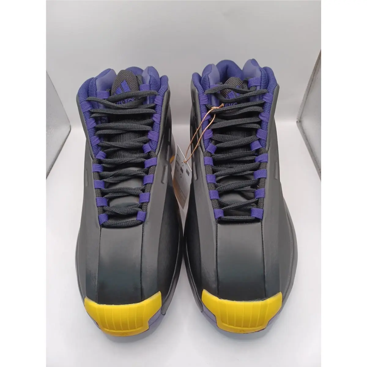 Crazy 1 Lakers Black/ Gold/ Purple Basketball Shoes - Mens 11 by Adidas