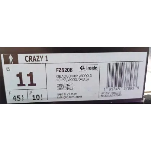 Adidas shoes - adidas Crazy 1 - Crazy - F26208 - Multicolor 20