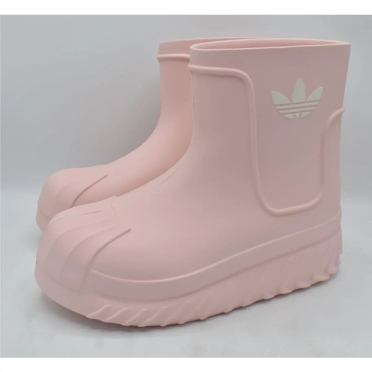 Adidas Women Size 9.5 Adifom Superstar Light Pink Rain Snow Garden Slip On Boots