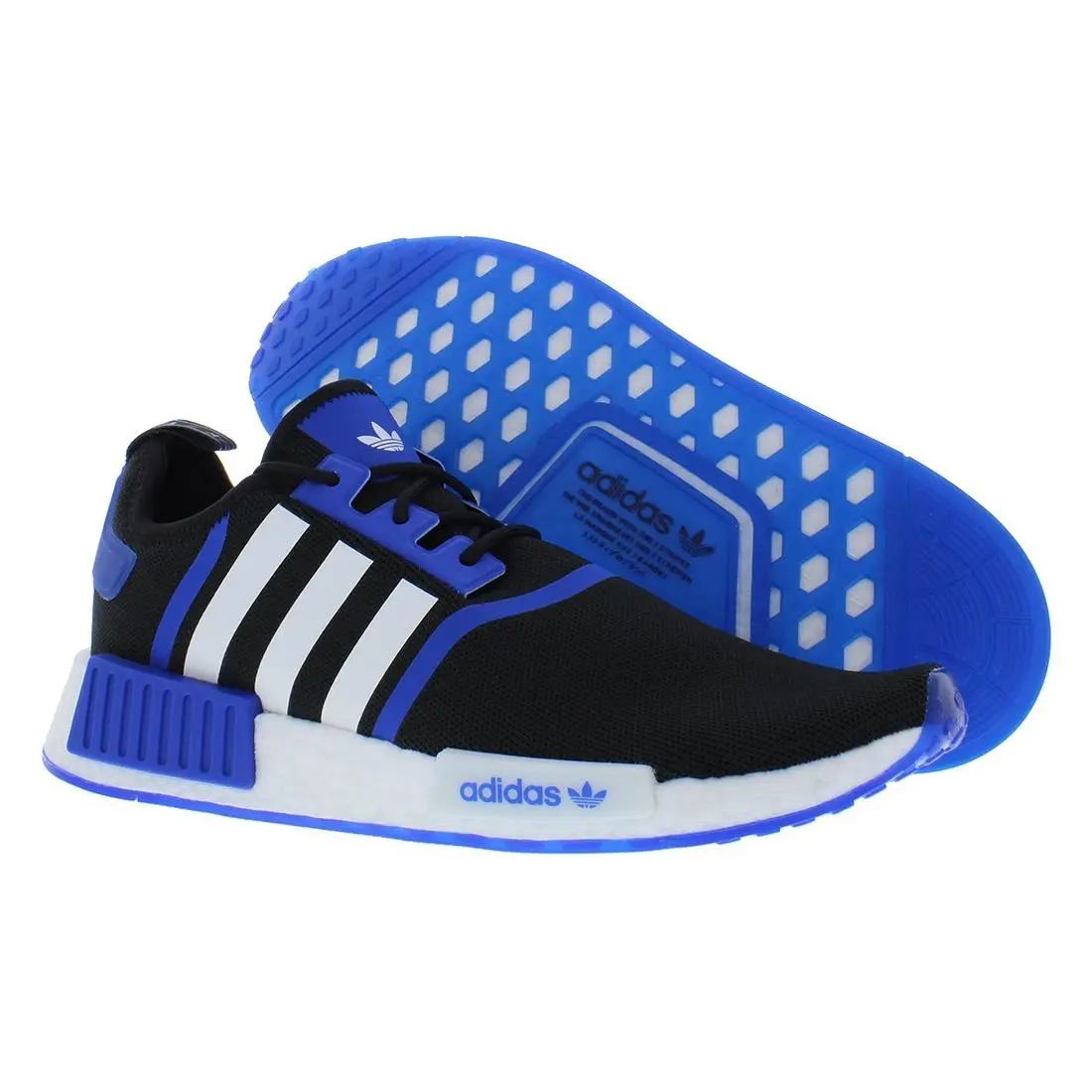 Adidas Nmd R1 Primeblue Mens Shoes Size 6 Color: Black/white/blue