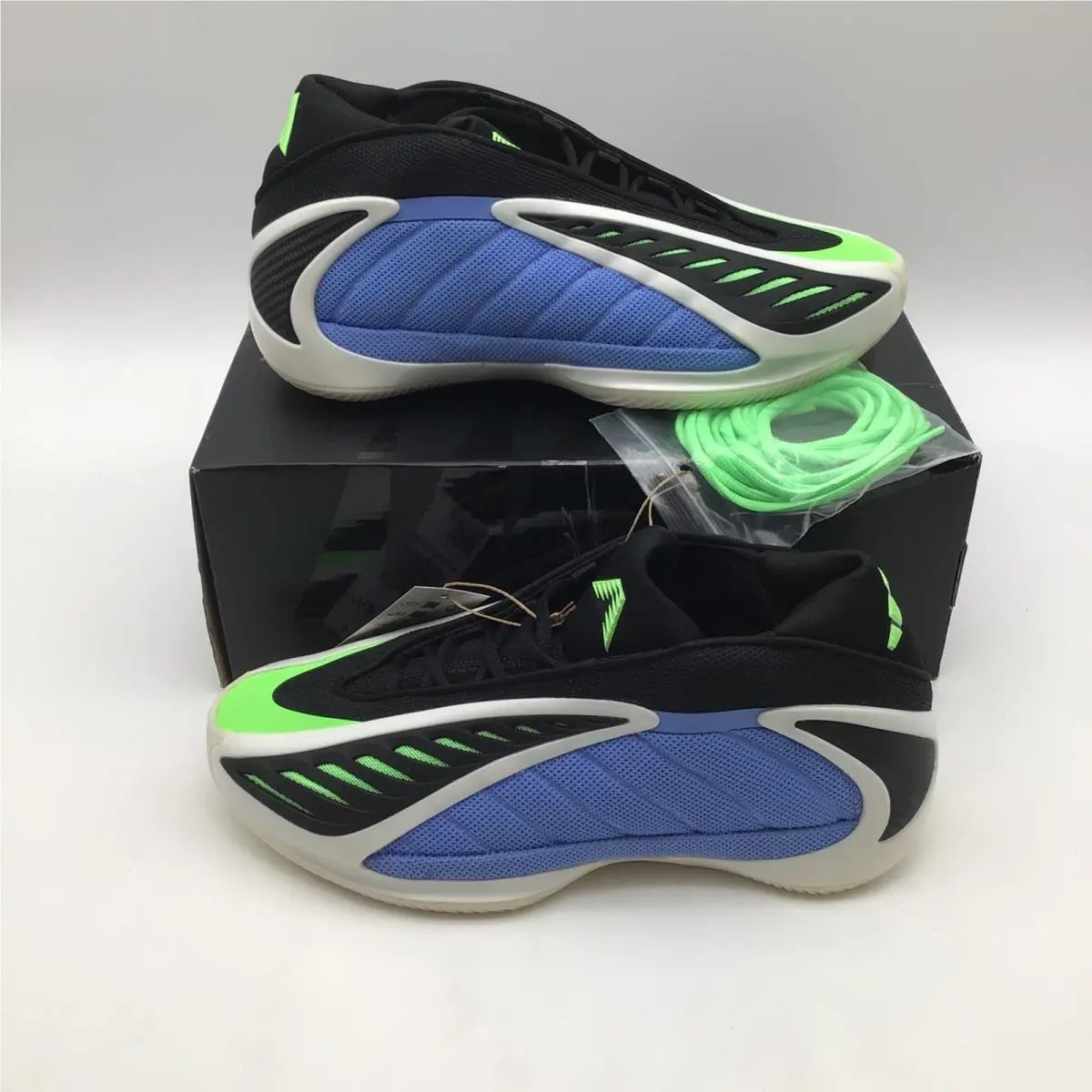 Anthony Edwards 2 Mens Size 8.5 Basketball Shoes Blue Green JR4359 by Adidas