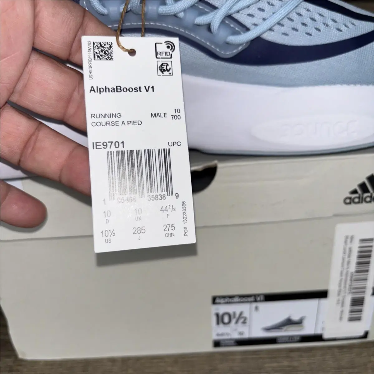 Adidas shoes - adidas AlphaBoost V1 - AlphaBoost - IE9701 - Blue 3