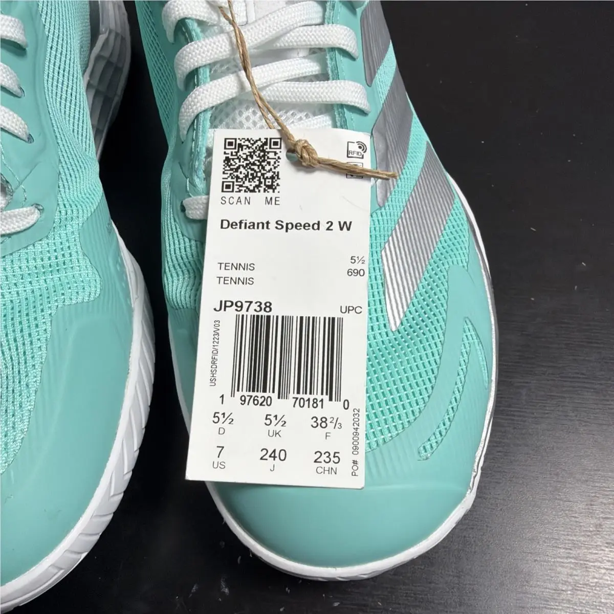 Adidas shoes - adidas Defiant Speed 2 Tennis - JP9738 - Aqua 4