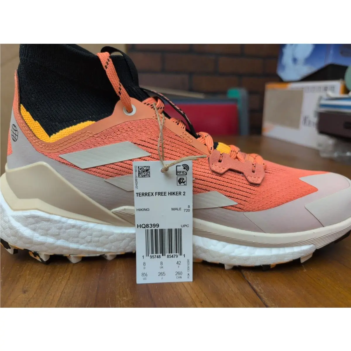 Adidas shoes - adidas Terrex Free Hiker 2 - HQ8399 - Orange 13
