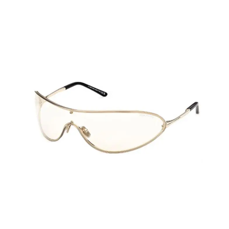 BRADY-02 FT1396 32C Shiny Pale Gold/smoke Mirror Men`s Sunglasses by Tom Ford