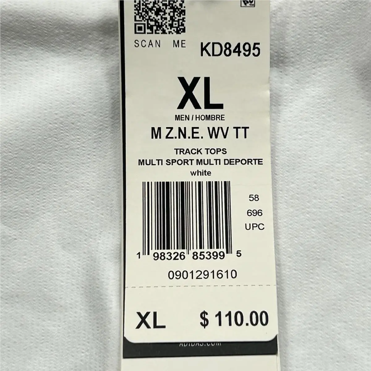 Adidas clothing - adidas Z.N.E. WTT - WTT - KD8495 - White 2