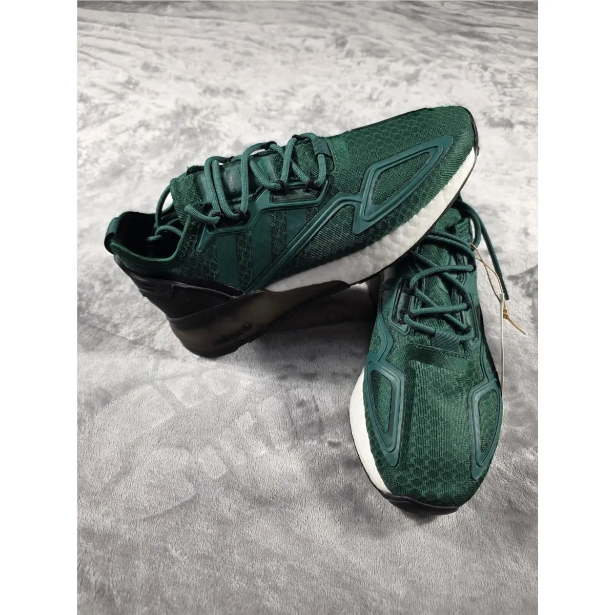 ZX 2K Boost Men`s 6 Shoes Collegiate Green-cloud White GY5808 by Adidas