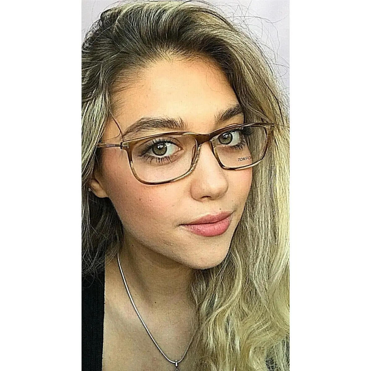 Tom Ford Men`s Women`s Havana Eyeglasses Frame TF 9853 062 55mm Rectangular