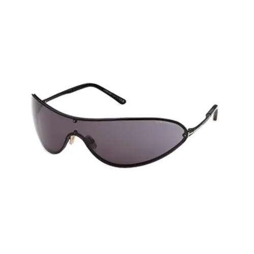 Tom Ford BRADY-02 FT1396 01A Shiny Black/smoke Mirror Men`s Sunglasses
