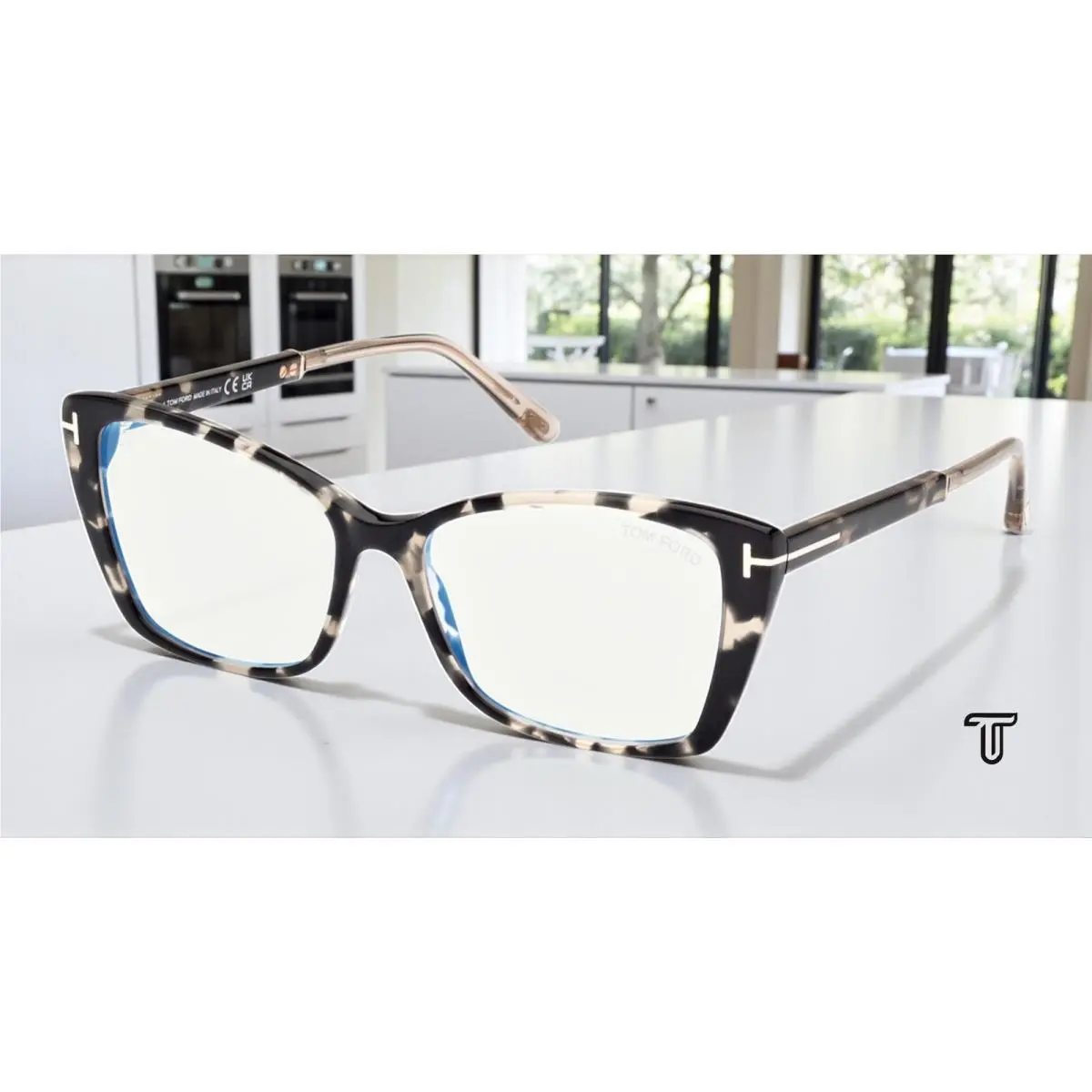 Tom Ford FT5893 B 005 Plastic Black Other 55 mm Women`s Eyeglasses
