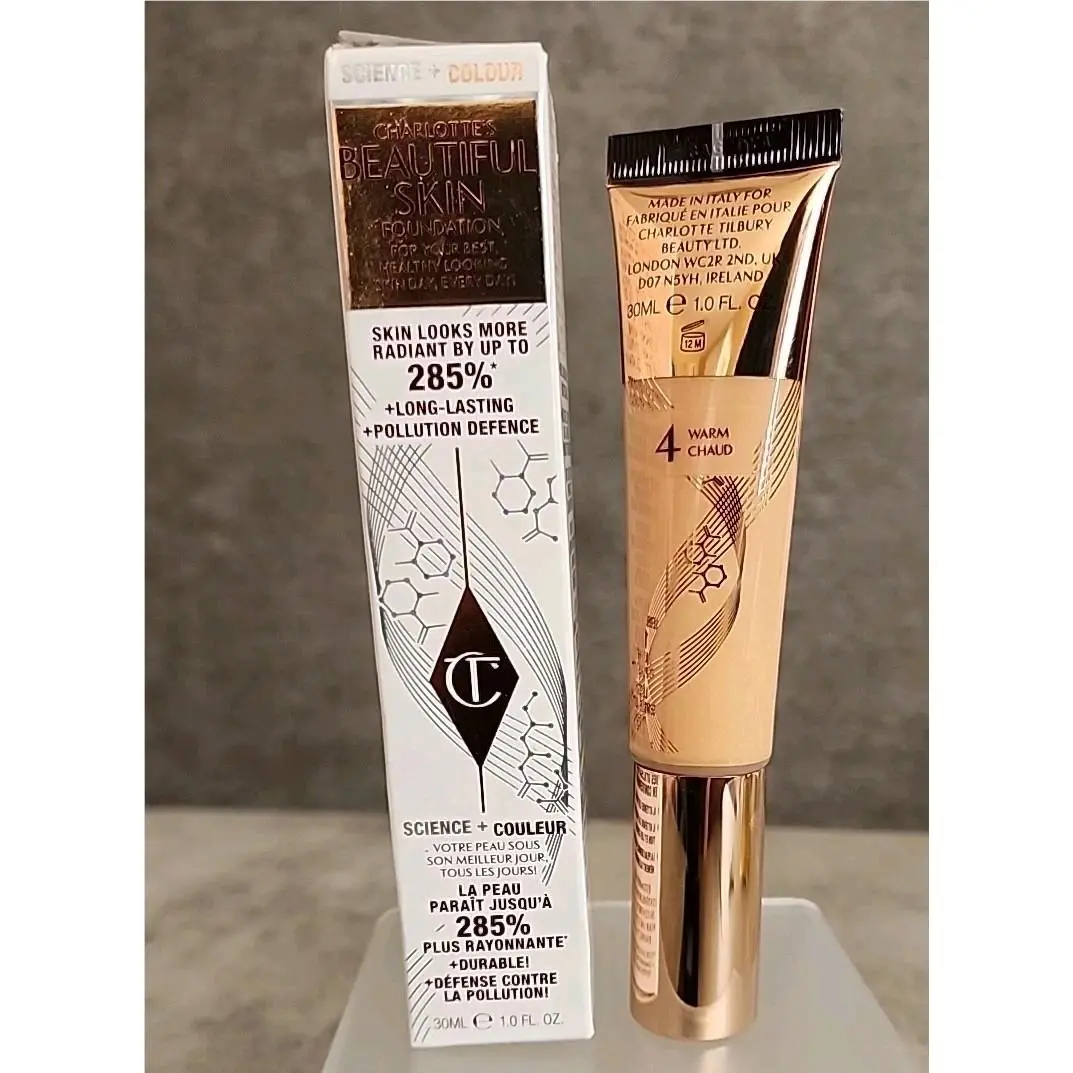 Charlotte`s Beautiful Skin Foundation 4 Warm 1oz/30ml by Charlotte Tilbury