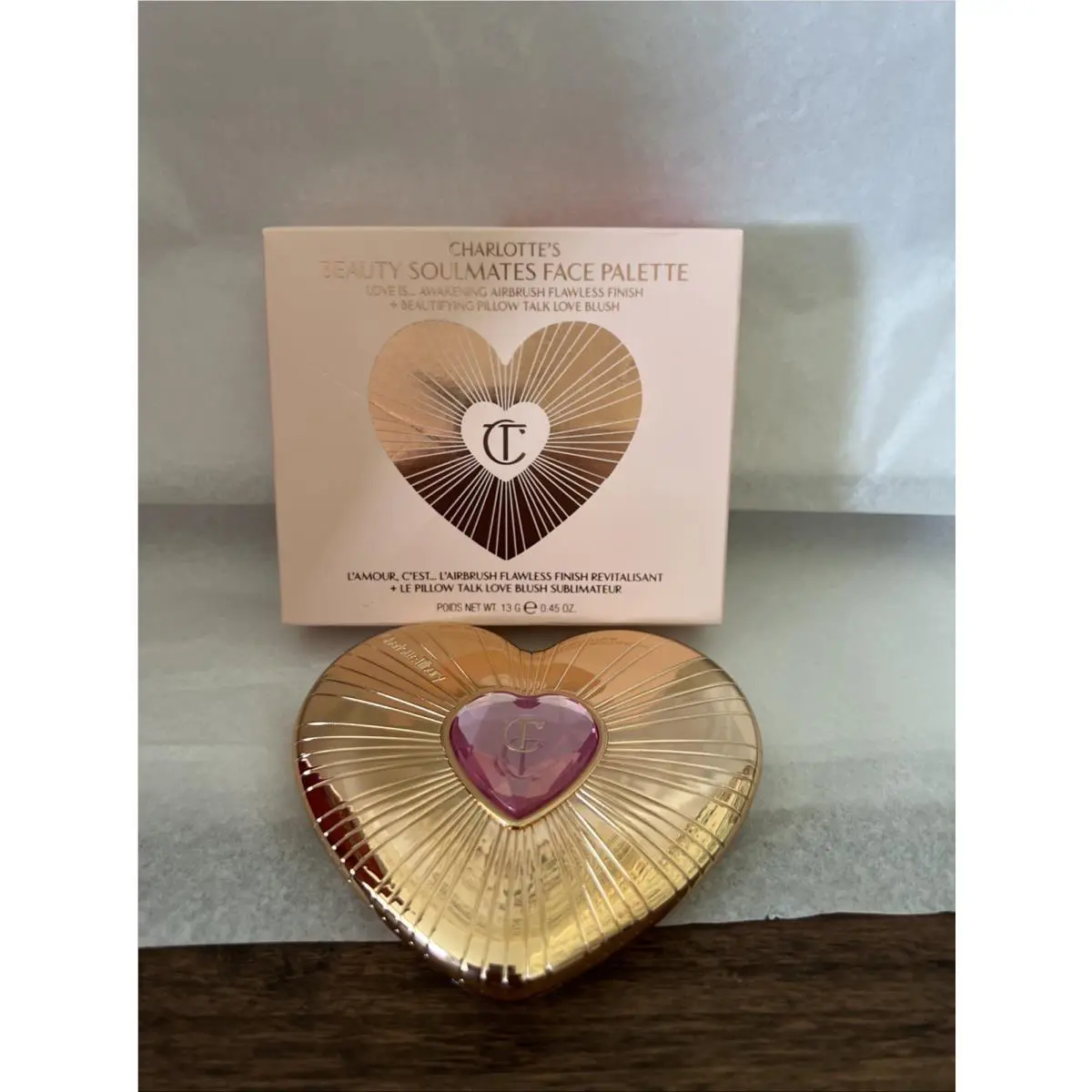 Pillow Talk Beauty Soulmates Face Palette Flawless Pink by Charlotte Tilbury