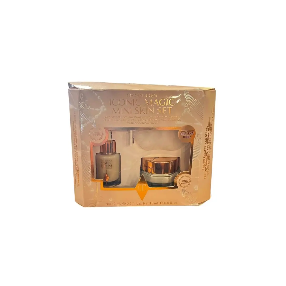 Charlotte Tilbury Iconic Magic Mini Skin Set Serum Cream Gua Sha
