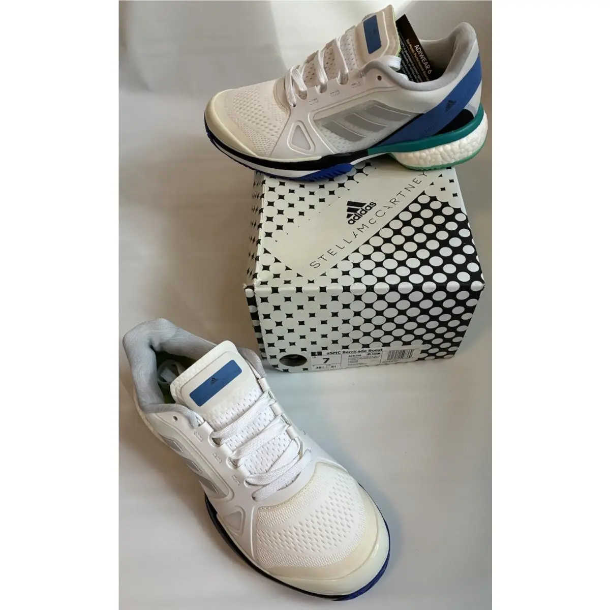 Adidas shoes - adidas Barricade Boost - Barricade Boost - AC8258 - White 0