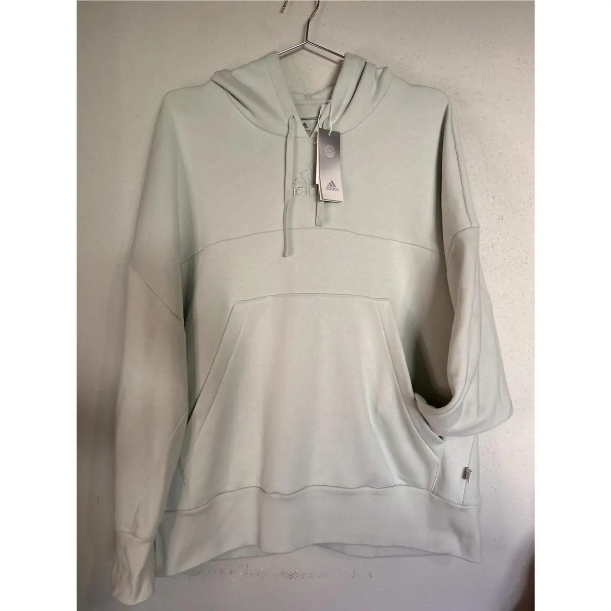 Adidas Fleece Long Sleeve Sweatshirt Hoodie Xxl C109 Sample Green M Internal Oh