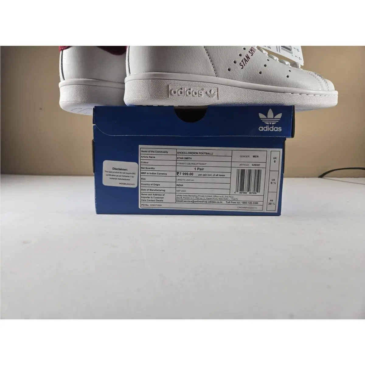 Adidas shoes - adidas Stan Smith - Stan Smith - white/red 7