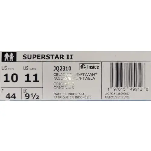 Adidas shoes - Adidas Superstar 2 - Superstar - JQ2310 - Black 5
