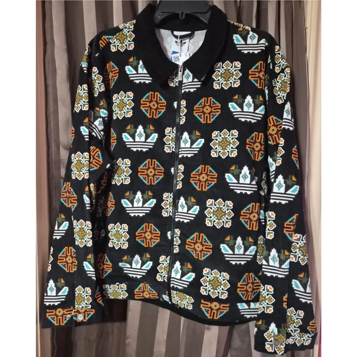 Monogram All Over Print Loose Coach Jacket JY2998 Mens Large by Adidas