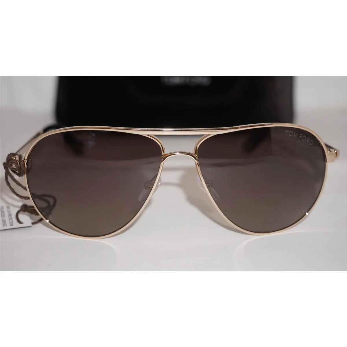 Sunglasses Marko James Bond Gold Brown Polar TF144 28 D 58 13 140 by Tom Ford