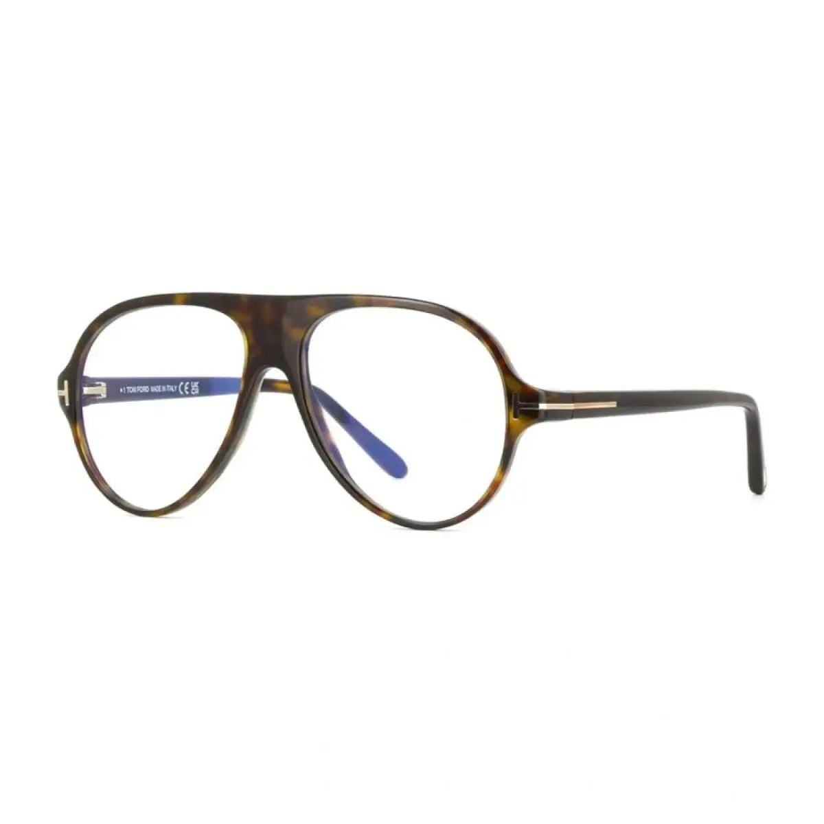 TF5012-B 052 Aviator Dark Havana 53 mm Men`s Eyeglasses Frame by Tom Ford