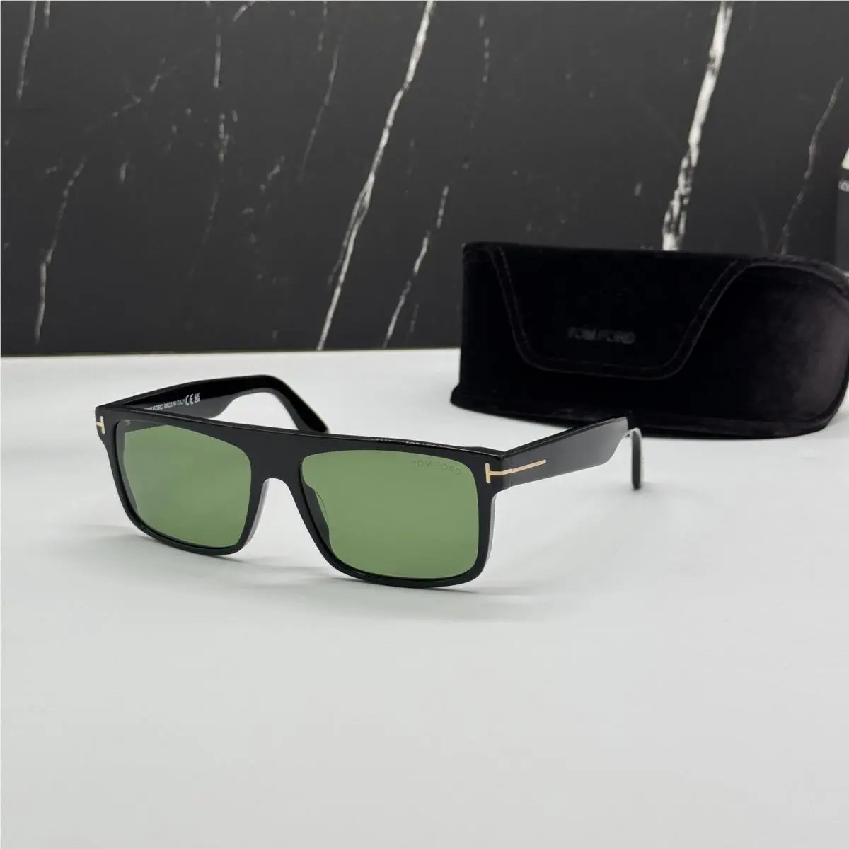 Tom Ford Philippe-02 TF999 01N Black Green Sunglasses FT0999/S
