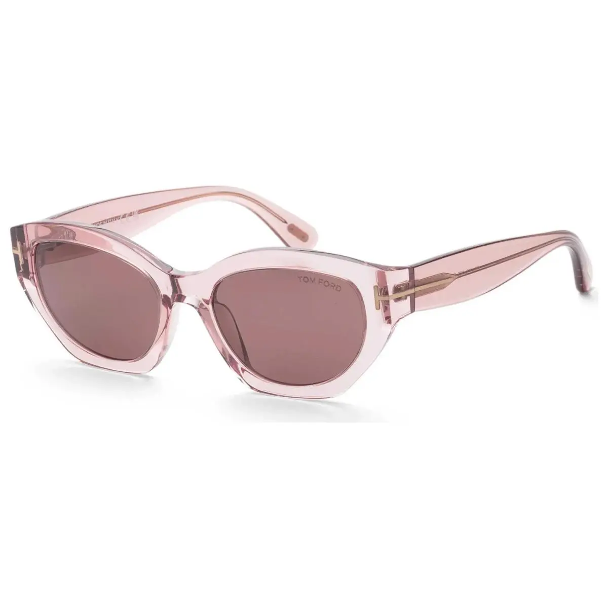 Sunglasses w TF Case- FT1086 Penny 72E - Shiny Crystal Pink / Brown by Tom Ford