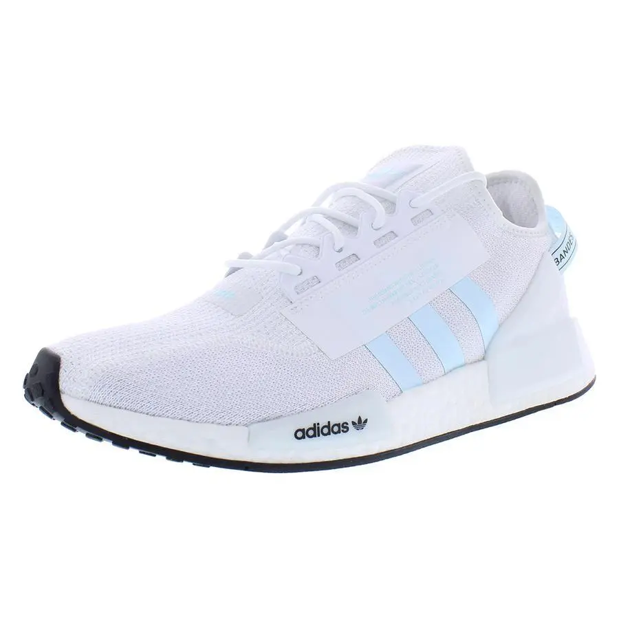 Adidas shoes - Cloud White/Almost Blue/Core Black, Main: White (UPC: 195747516058) 3