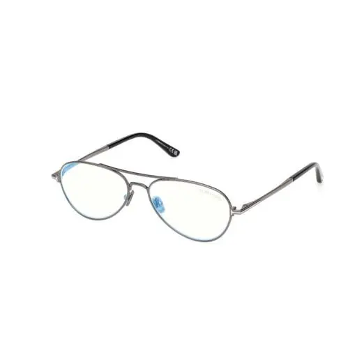 Tom Ford FT6128-B 008 Shiny Gunmetal 56mm Men`s Eyeglasses
