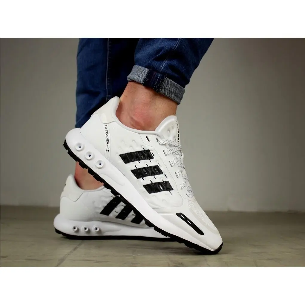 LA Trainer Iii Men`s Shoes White/black GY7492 Size : 13 by Adidas