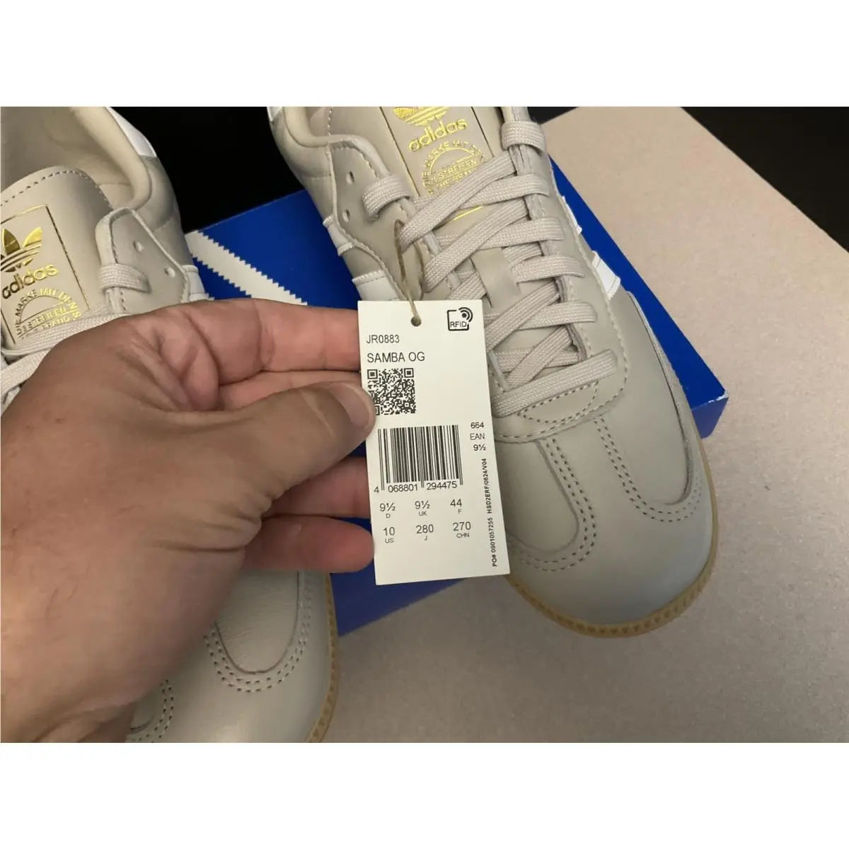 Adidas shoes - Adidas Samba Og - Samba - Beige/Cloud White 1