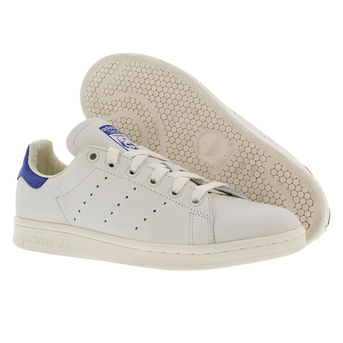 Adidas Stan Smith Mens Shoes Size 5 Color: White/royal - White/Royal, Main: White