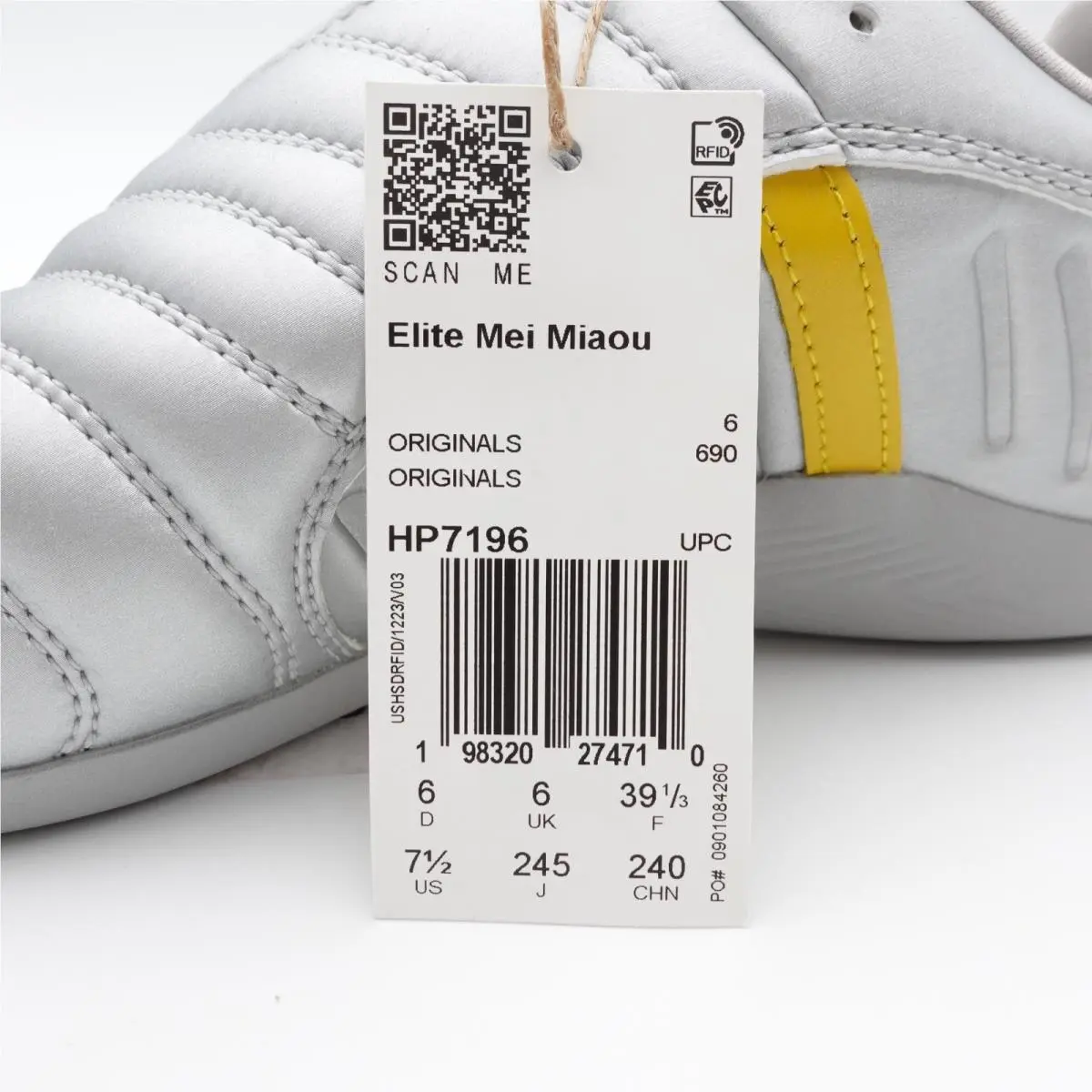 Adidas shoes - adidas Elite Mei - Elite Mei - HP7196 - Silver, Manufacturer: Silver Metallic/Collegiate Navy/Hazy Yellow (UPC: 198320274710) 5