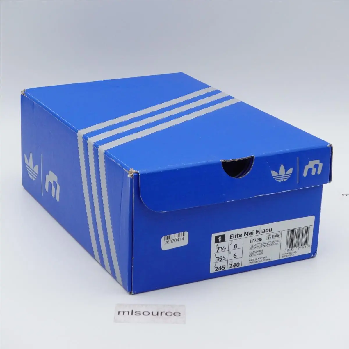 Adidas shoes - adidas Elite Mei - Elite Mei - HP7196 - Silver, Manufacturer: Silver Metallic/Collegiate Navy/Hazy Yellow (UPC: 198320274710) 6