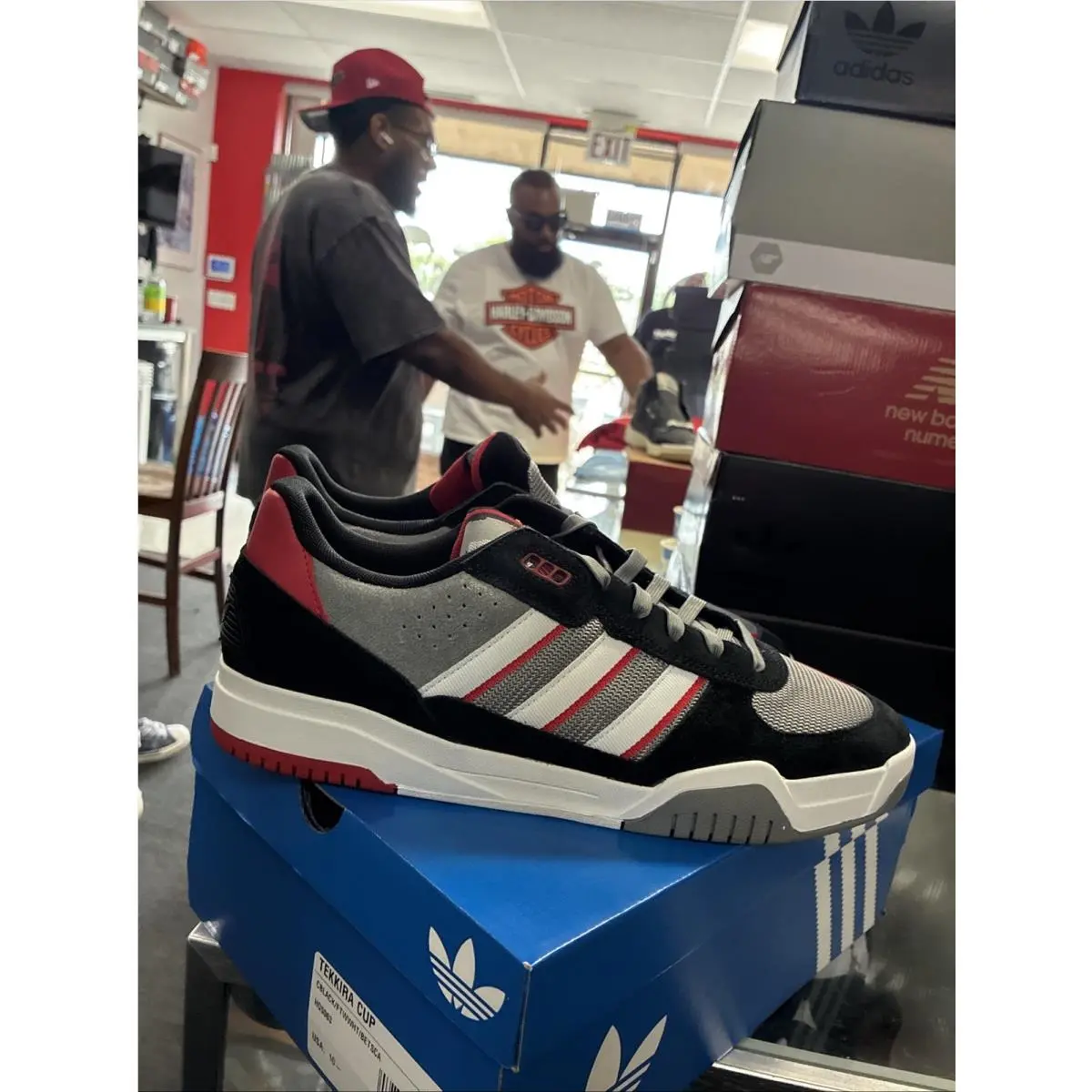 Adidas shoes - adidas Tekkira Cup Trainers - Tekkira Cup Trainers - HQ5063 - Black, Grey, Red 2