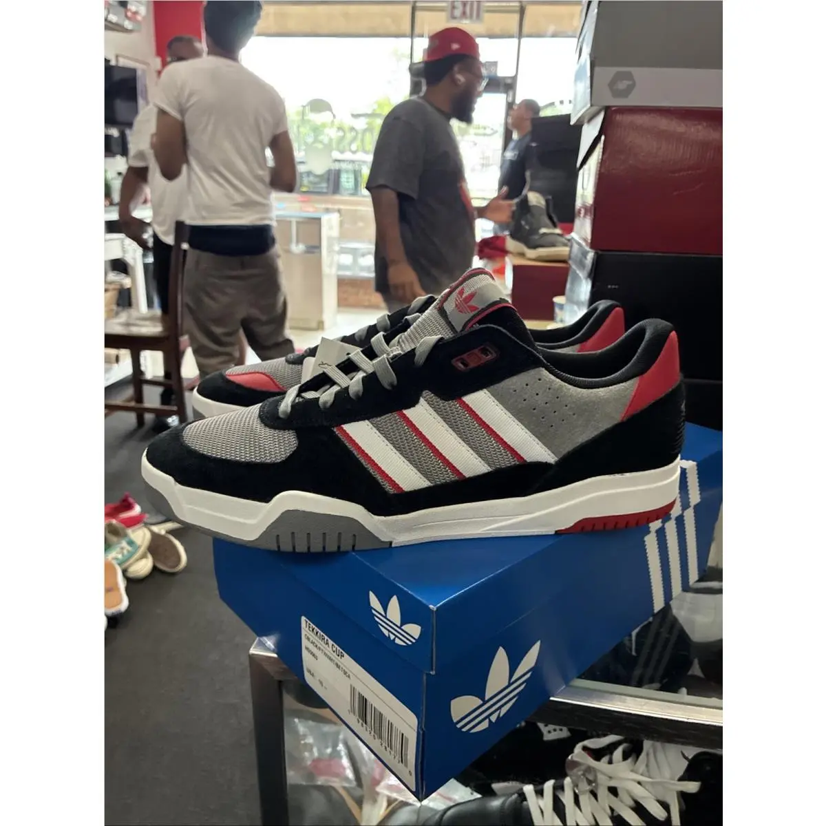 Adidas shoes - adidas Tekkira Cup Trainers - Tekkira Cup Trainers - HQ5063 - Black, Grey, Red 5