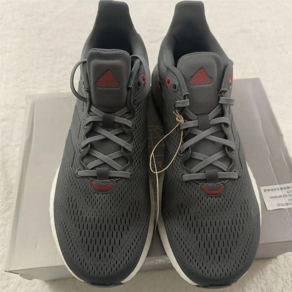 Adidas shoes - adidas PureBoost 21 - PureBoost - GZ1530 - GREY FIVE / VIVID RED 1