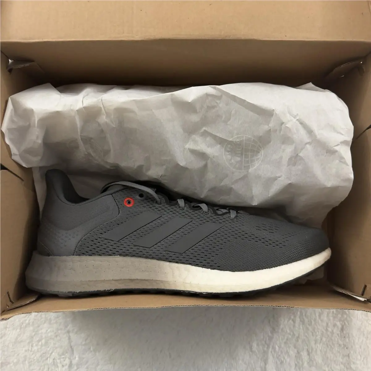 Adidas shoes - adidas PureBoost 21 - PureBoost - GZ1530 - GREY FIVE / VIVID RED 4