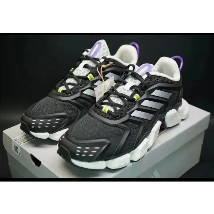Climacool Boost Low GX5477 Black Solar Yellow Shoes Mens Sneakers Sz 9.5 by Adidas