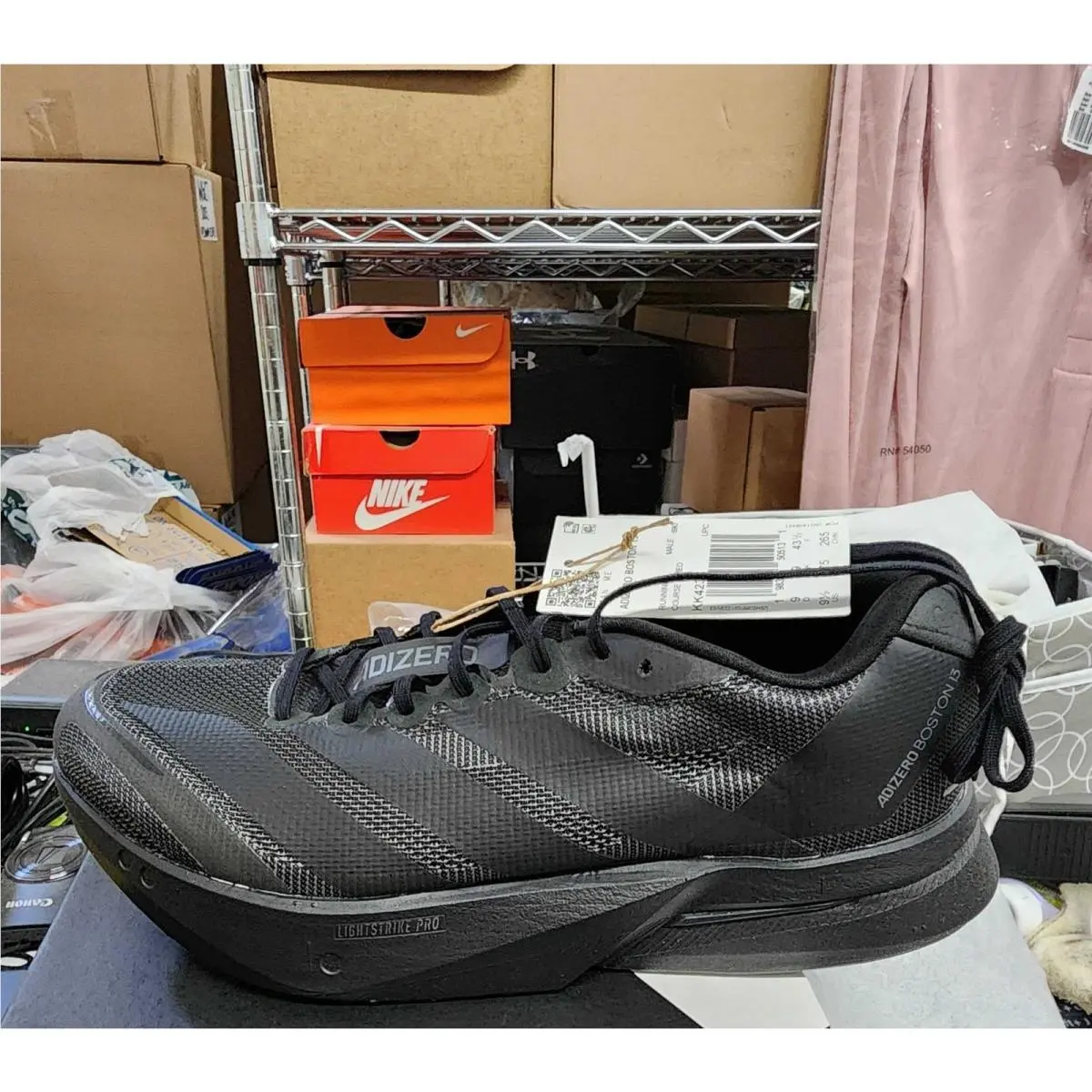 Adidas Men`s Adizero Boston 13 M Ftwr Black 8.5 US
