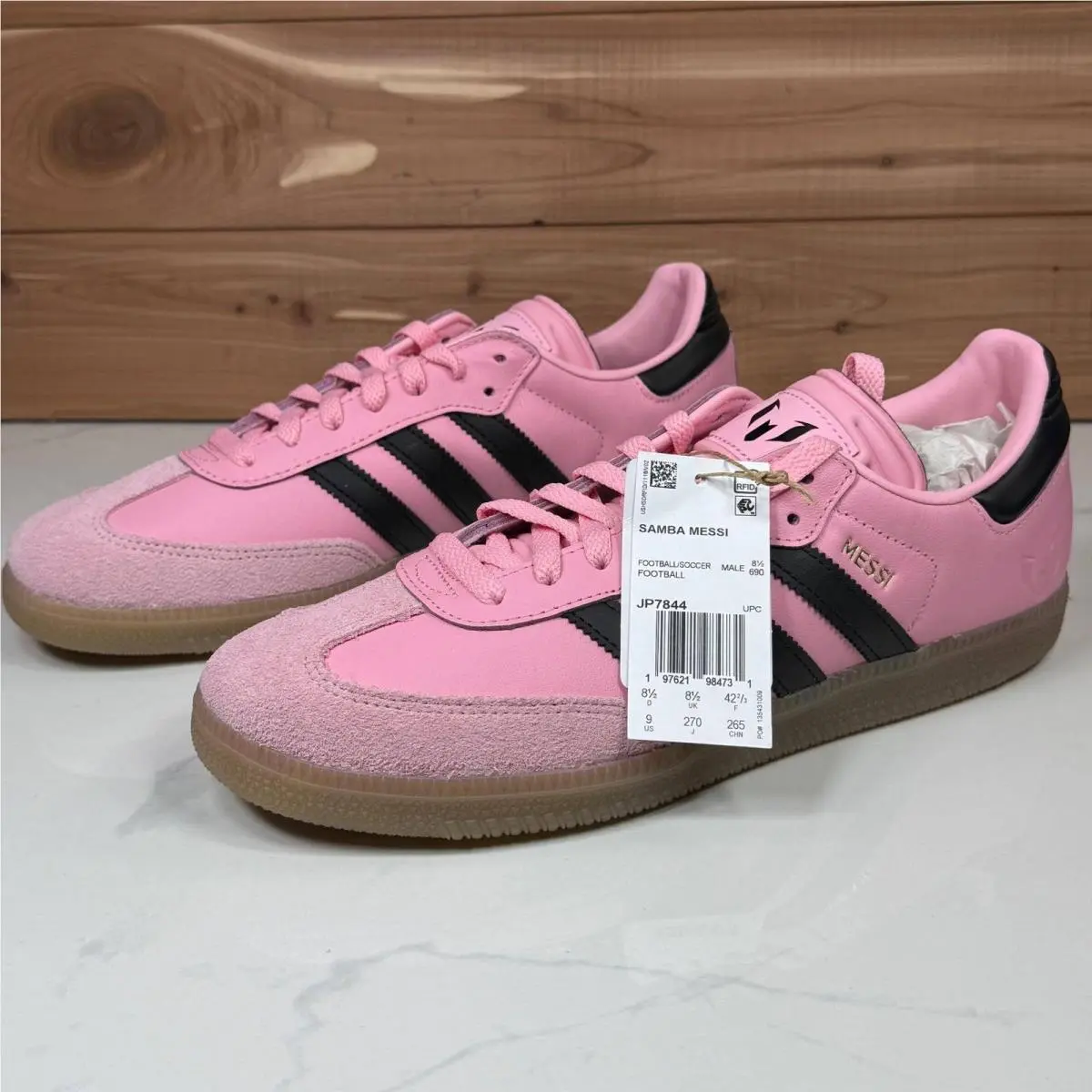 Adidas Samba Messi Inter Miami Pink Black Gum JP7844 Mens Size 9