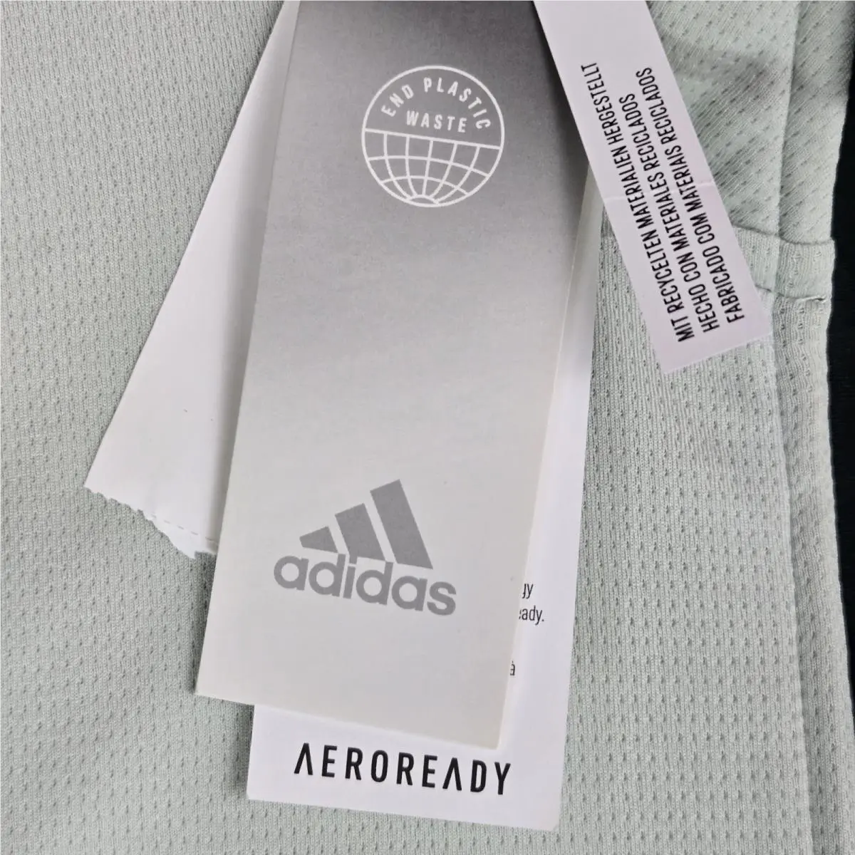 Adidas clothing - golf casual trefoil performance men`s size long sleeves 1/4 1/2 quarter half wind shirt pullover primegreen light pale green - Green 3
