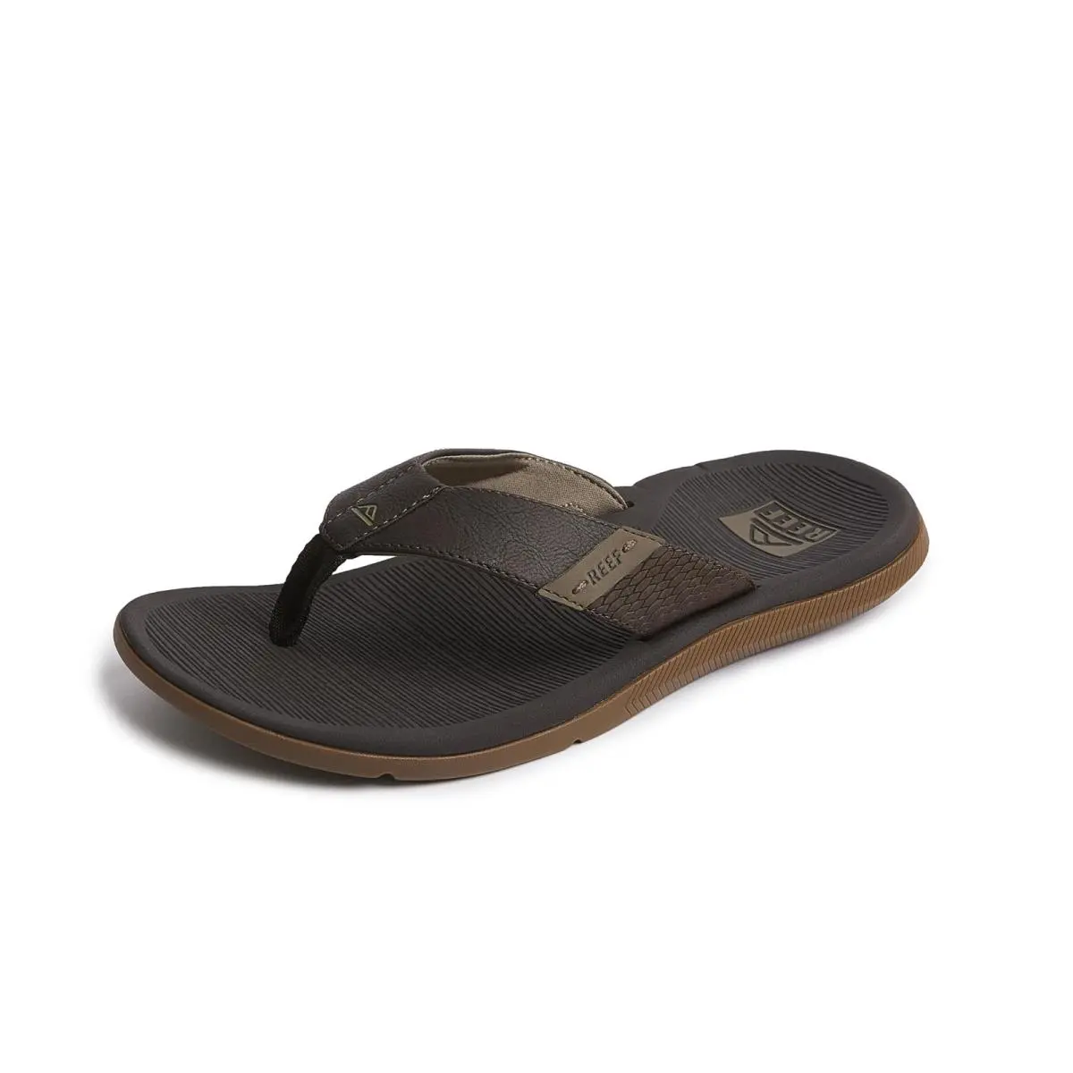 Santa Ana Men`s Sandals Brown 10 Medium by Reef