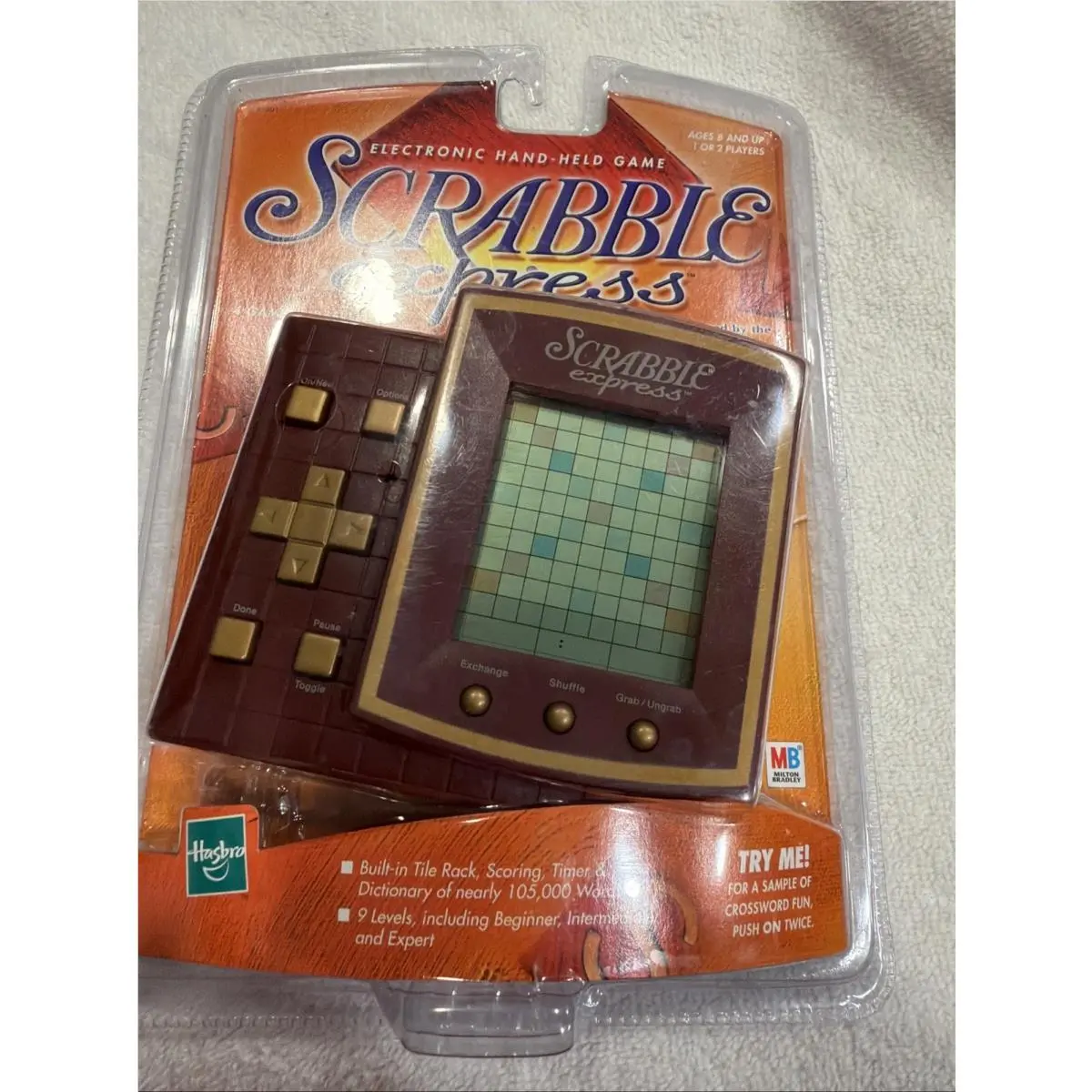 Hasbro Scrabble Express Electronic Handheld Word Game 1999