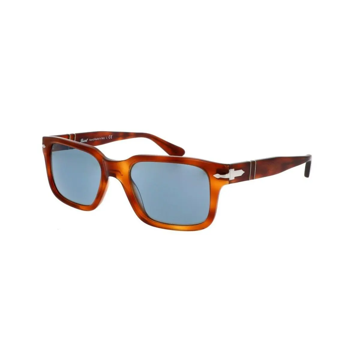 Sunglasses PO3272S 96/56 53 Terra DI Siena Light Blue Lens by Persol