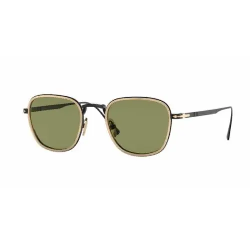 Sunglasses PO5007ST 80084E 47 Black Gold/green Lens by Persol