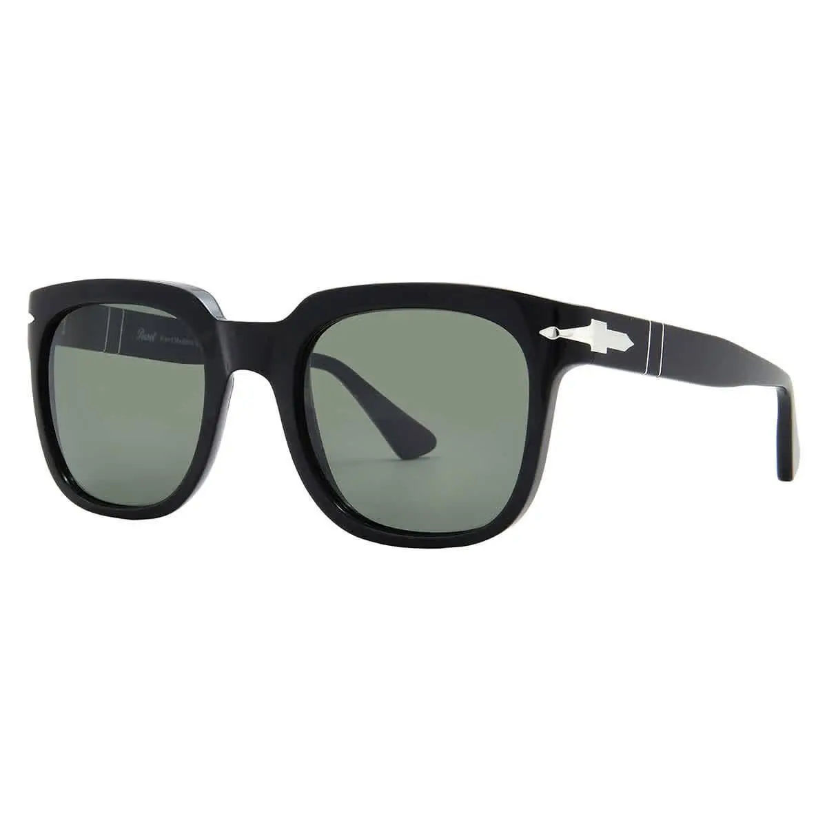 Polarized Green Square Unisex Sunglasses PO3323S 95/58 53 PO3323S 95/58 by Persol