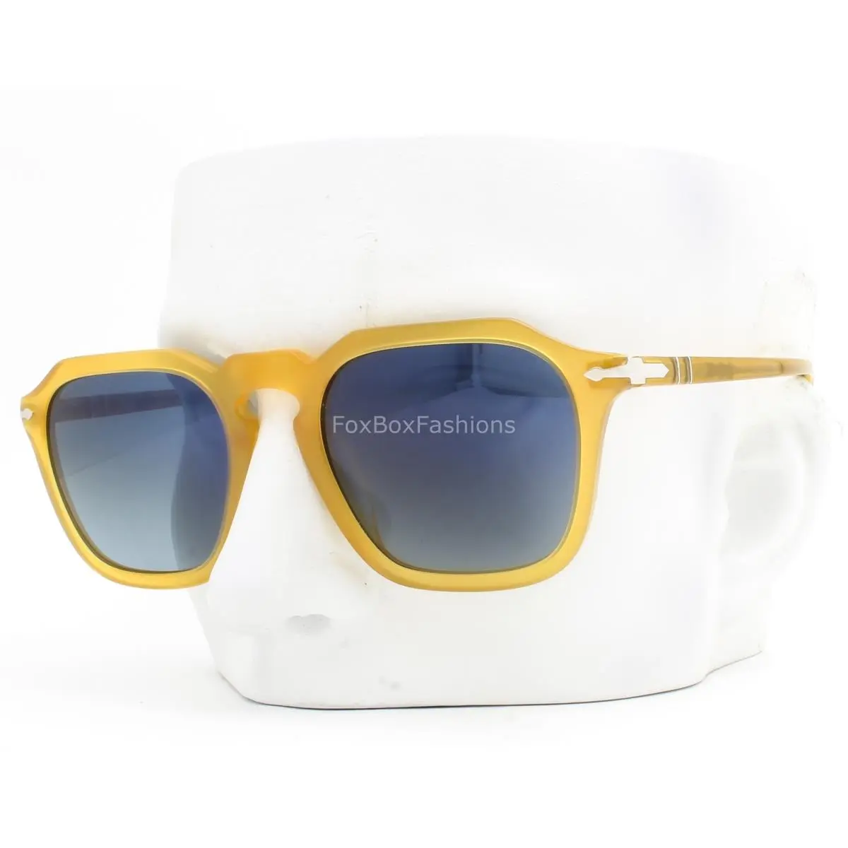 Sunglasses PO 3292S 204/S3 Miele Yellow Polarized Blue Glass 52mm W/case by Persol