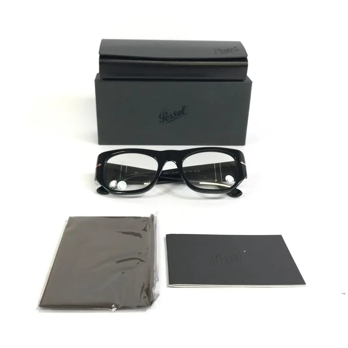 Sunglasses Transitions 3308-S 95/GH Black Silver Gray Lenses 51-21-140 by Persol