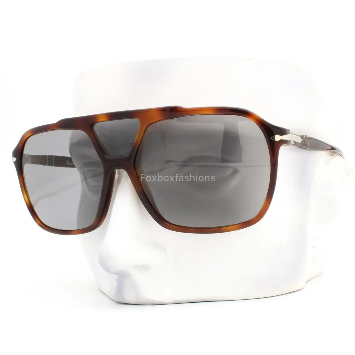 Sunglasses PO3223S 1101/R5 Polished Brown Havana Gray Glass Lens W/case by Persol